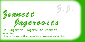 zsanett jagerovits business card